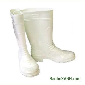 Ủng Bảo Hộ Lao Động Thùy Dương Trắng Cổ Cao Giá Tốt- UBH0008