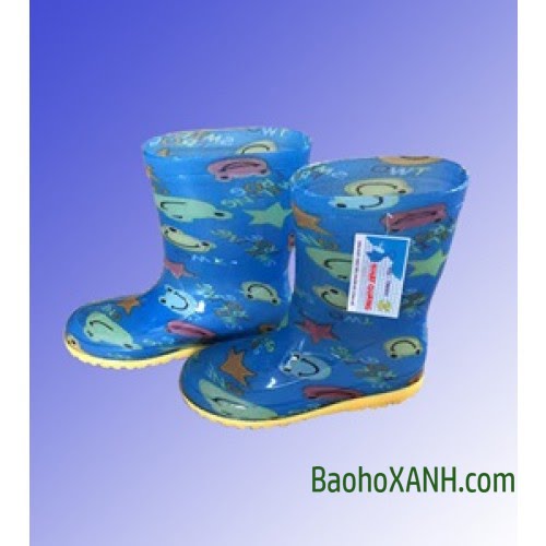 Ủng Cao Su Trẻ Em Màu Xanh Dương Nhạt Dễ Thương - GUCS00049 1 ủng cao su trẻ em chất lượng tốt